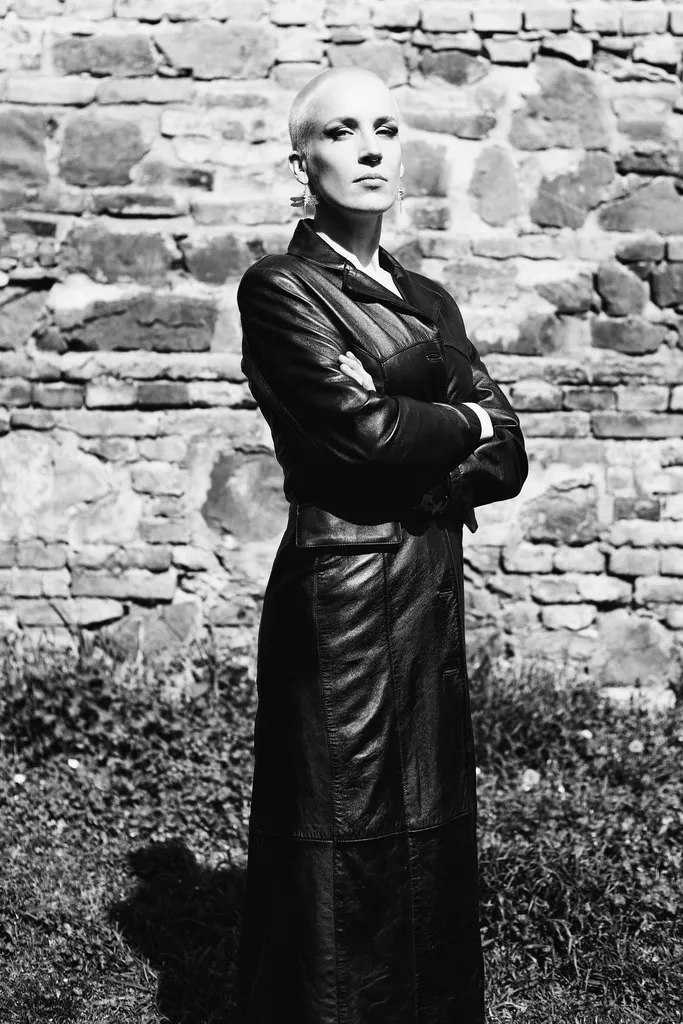 Black and white portrait of Mary.